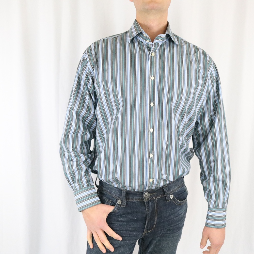 Vintage Neiman Marcus men's button up -A2